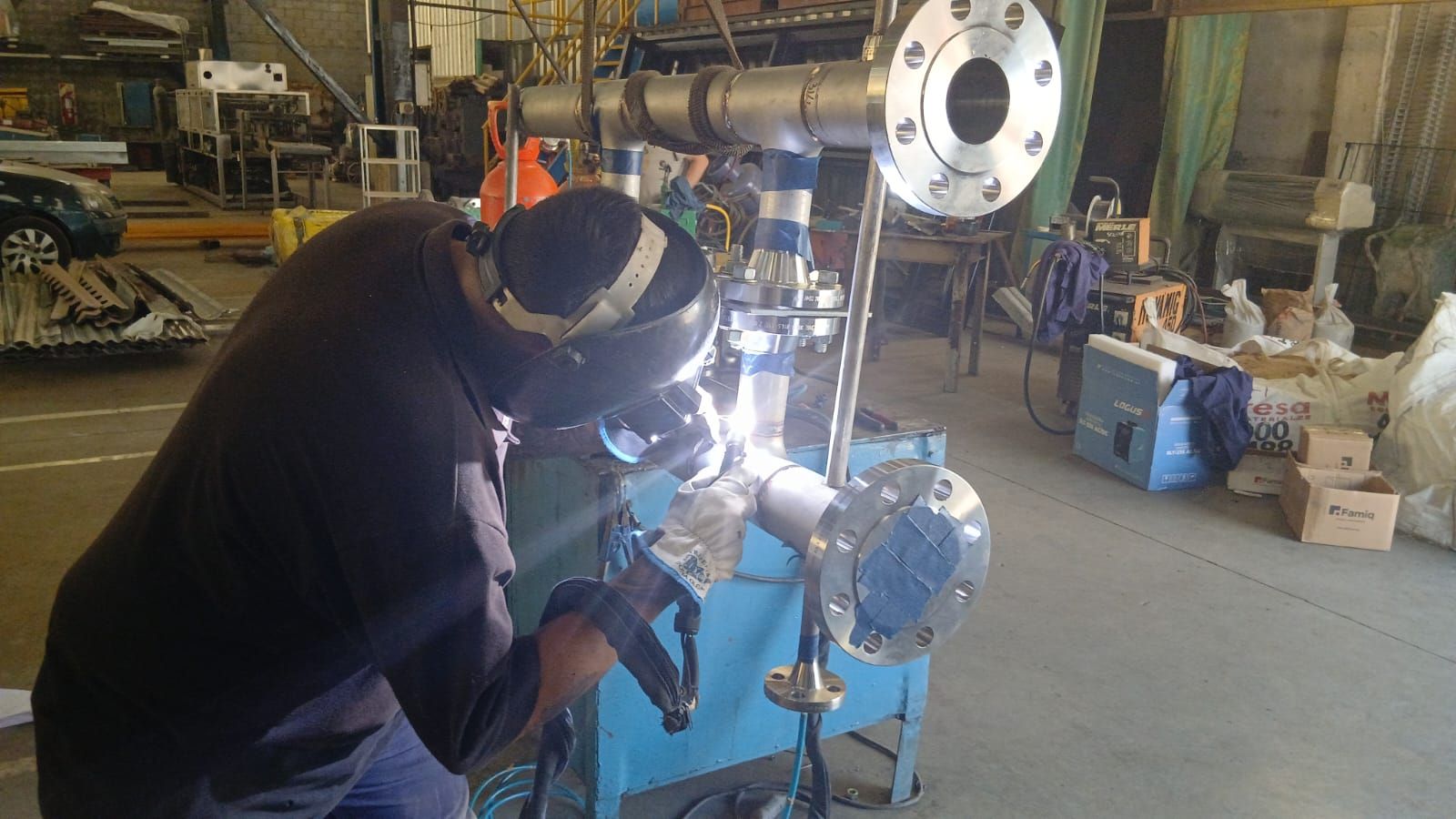 Soldadura en taller